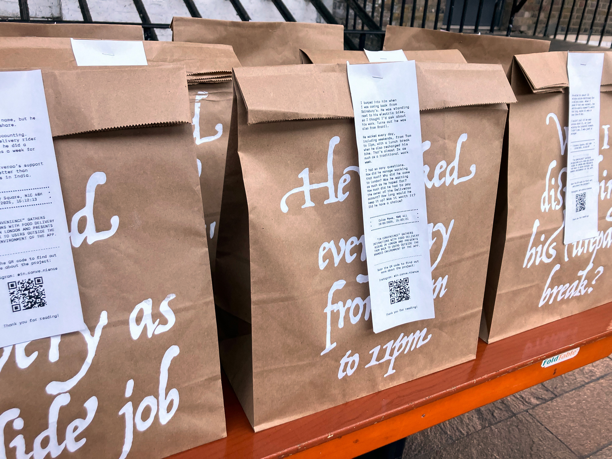 Close-up picture of the installation.