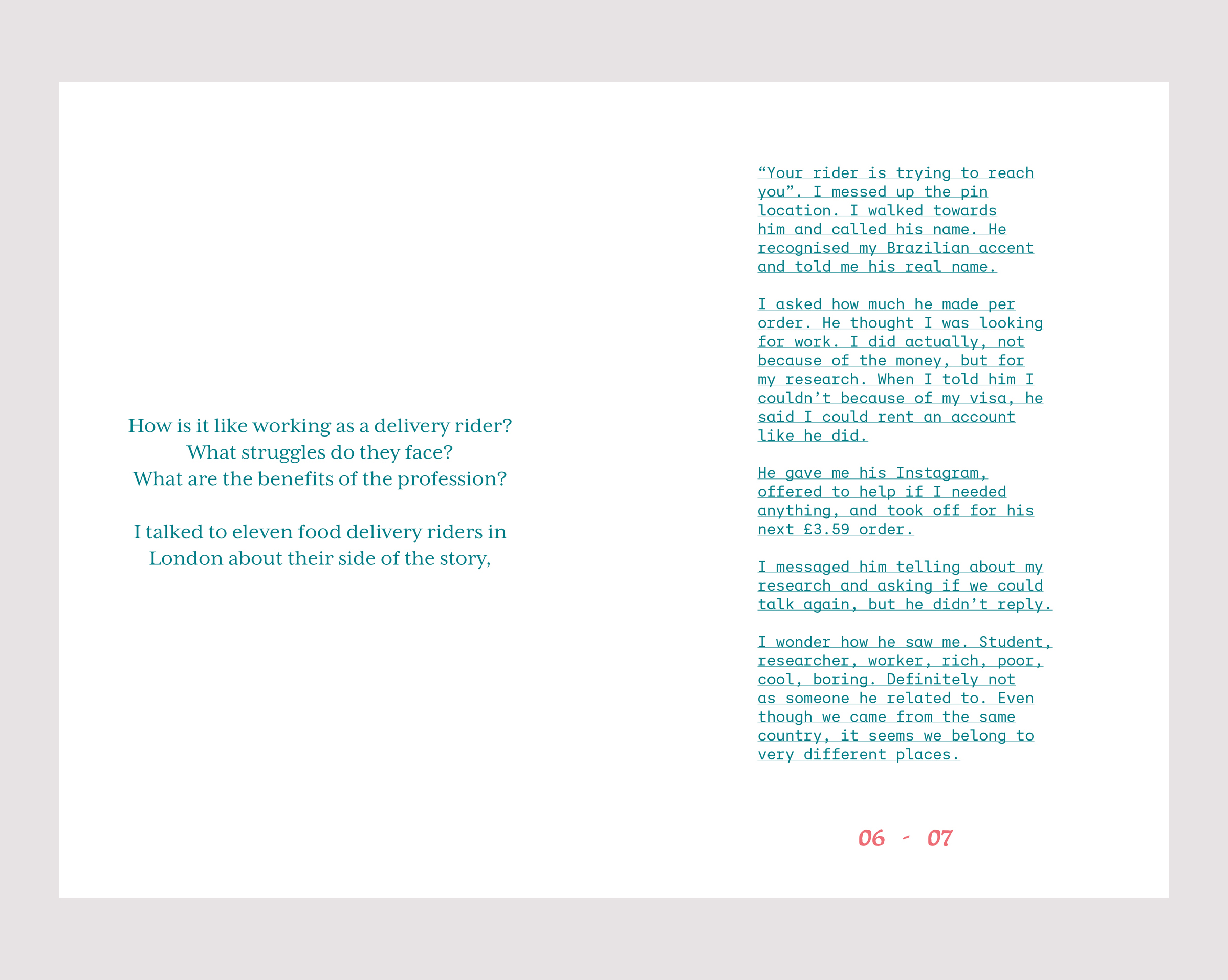 Zine spread